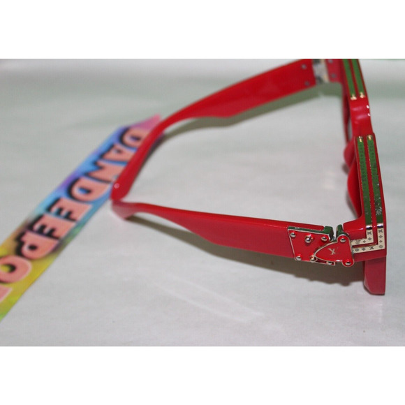 Louis Vuitton Millionaire Red Frame Men's Sunglasses Z1165W - Picture 14 of 16